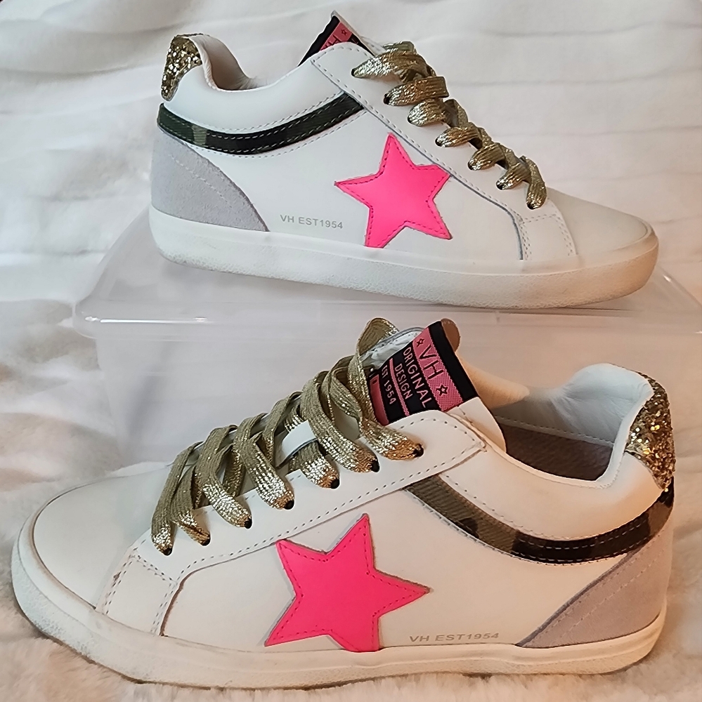 Vintage Havana Bounce Sneaker ~ Pink Camo Pop